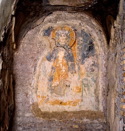 Fresco in the 4th Century Underground Basilica by Unknown